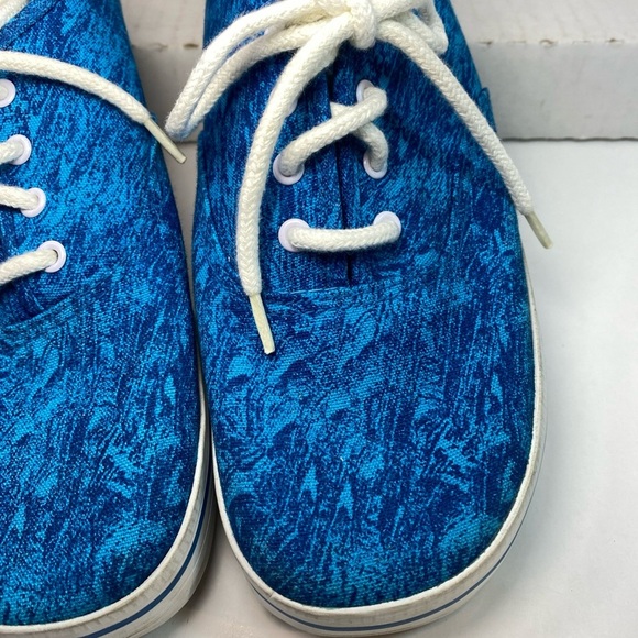 Jantzen Vintage Sneakers Boat shoe Electric Blue and White Women's Size 8 - Picture 4 of 8